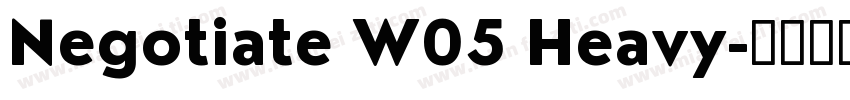 Negotiate W05 Heavy字体转换